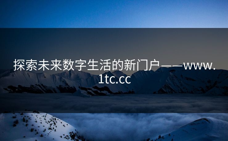 探索未来数字生活的新门户——www.1tc.cc